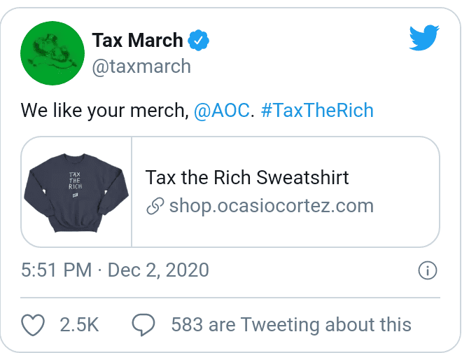 AOC Tax The Rich: Social Media Firestorm " AOC tax the rich"